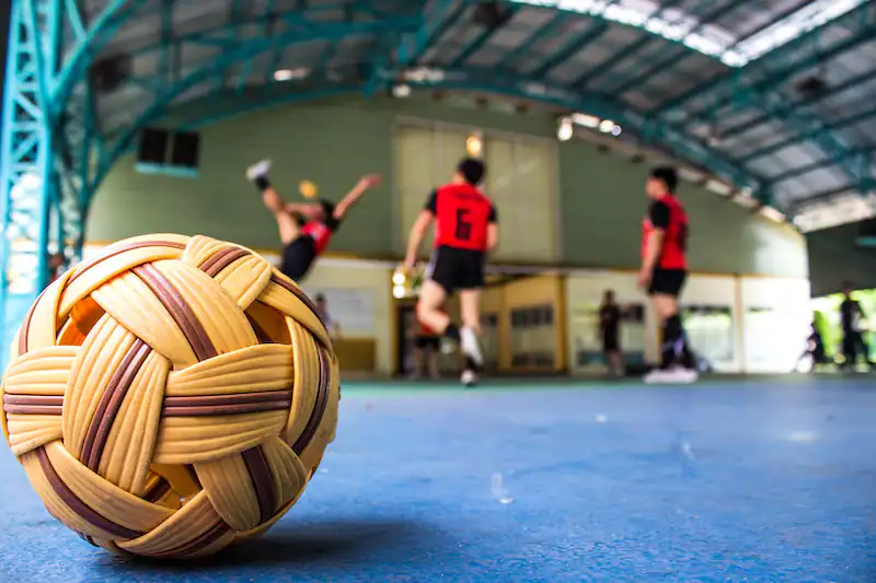 Olahraga Menggunakan Rotan Adalah Sepak Takraw