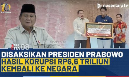 Disaksikan Presiden, Kejagung Serahkan Rp6,6 Triliun Ke Negara