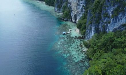 Pesona Tebing Batu Hatupia Di Maluku Tengah